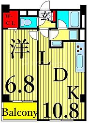 アドラスト 1LDKの間取図画像
