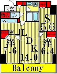 RoyalKJ 2SLDKの間取図画像