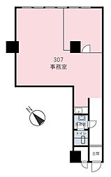 セブンスターマンション門前仲町 ワンルームの間取り