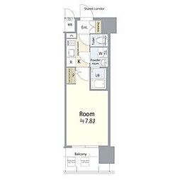 名古屋市中川区尾頭橋3丁目マンション 1Kの間取図画像