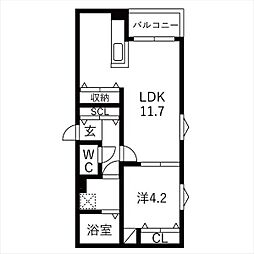 間取図画像 1LDK