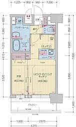 プレサンス太閤通駅前デュプル 1LDKの間取図画像