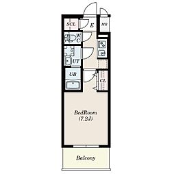S-RESIDENCE豊国通 1Kの間取図画像