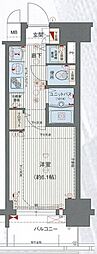 プレサンス名古屋STATIONアブソリュート 1Kの間取図画像
