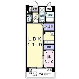 ラレジーナグランデ 1LDKの間取図画像