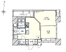 レジデンスT・L新栄 1LDKの間取図画像