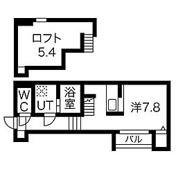 colors 1SKの間取図画像