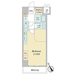 CROESUSRESIDENCE枇杷島 ワンルームの間取図画像