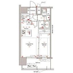 MAXIV新栄 1LDKの間取図画像