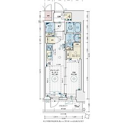 エステムコート名駅南シティリンク 1DKの間取図画像