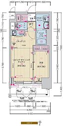プレサンス名駅南エディフィス 1LDKの間取図画像