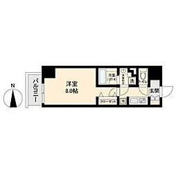 ブランシエスタ金山 1Kの間取図画像