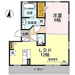 Wisdom 1LDKの間取図画像