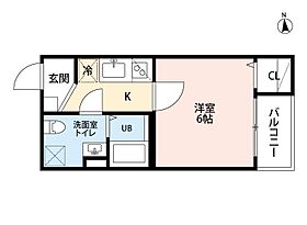 愛知県名古屋市中川区柳島町１丁目（賃貸アパート1K・3階・22.00㎡） その2