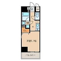 愛知県名古屋市北区志賀南通２丁目（賃貸マンション1K・9階・24.48㎡） その2