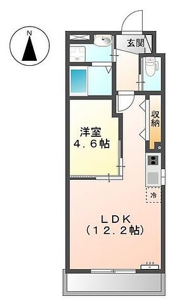 愛知県名古屋市中川区東中島町２丁目(賃貸マンション1LDK・3階・41.00㎡)の写真 その2