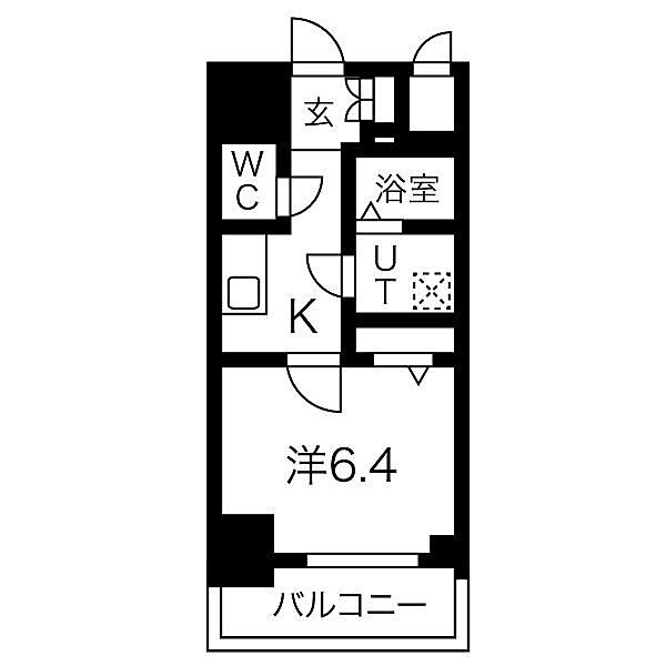 愛知県名古屋市中村区中島町１丁目(賃貸マンション1K・7階・25.56㎡)の写真 その2