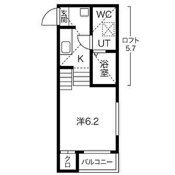 愛知県名古屋市北区駒止町２丁目(賃貸アパート1K・1階・20.13㎡)の写真 その2