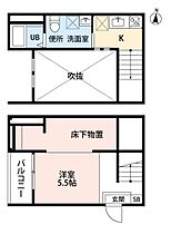 愛知県名古屋市中川区荒中町（賃貸アパート1K・2階・22.50㎡） その2