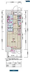 名古屋市営鶴舞線 浅間町駅 徒歩7分の賃貸マンション 9階1Kの間取り