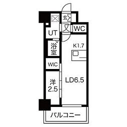 JR東海道本線 尾頭橋駅 徒歩10分の賃貸マンション 5階1LDKの間取り