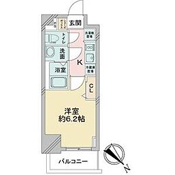 名古屋市営鶴舞線 鶴舞駅 徒歩5分の賃貸マンション 11階1Kの間取り