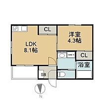 愛知県名古屋市北区上飯田西町３丁目（賃貸アパート1LDK・2階・30.93㎡） その2