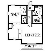 愛知県名古屋市中村区長筬町５丁目（賃貸アパート1LDK・3階・40.04㎡） その2