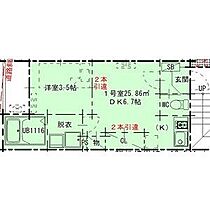 愛知県名古屋市西区児玉３丁目（賃貸アパート1DK・2階・25.86㎡） その2