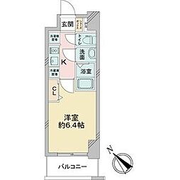 名古屋市営鶴舞線 鶴舞駅 徒歩5分の賃貸マンション 11階1Kの間取り