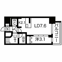 愛知県名古屋市西区押切２丁目（賃貸マンション1LDK・15階・33.43㎡） その2