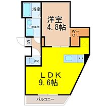 愛知県名古屋市中村区並木２丁目（賃貸アパート1LDK・3階・32.30㎡） その2