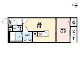 愛知県名古屋市中村区京田町１丁目（賃貸アパート1LDK・3階・32.05㎡） その2