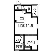 愛知県名古屋市北区八代町１丁目（賃貸アパート1LDK・3階・35.47㎡） その2