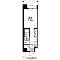 愛知県名古屋市中区正木１丁目（賃貸マンション1K・8階・27.55㎡） その2