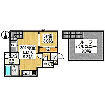 愛知県名古屋市西区名西１丁目（賃貸アパート1LDK・2階・30.44㎡） その2