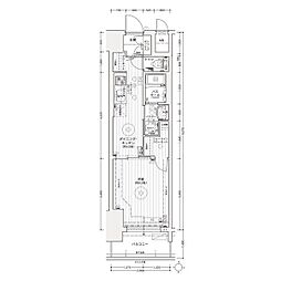 名古屋臨海高速あおなみ線 ささしまライブ駅 徒歩8分の賃貸マンション 2階1DKの間取り