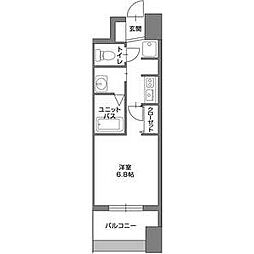 名古屋市営鶴舞線 鶴舞駅 徒歩6分の賃貸マンション 9階1Kの間取り