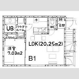 名鉄名古屋本線 東枇杷島駅 徒歩9分の賃貸アパート 3階1LDKの間取り