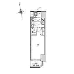 JR中央本線 金山駅 徒歩11分の賃貸マンション 5階1Kの間取り