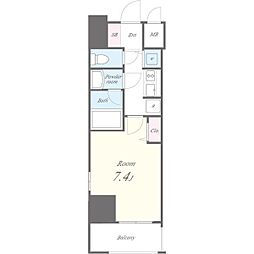 名古屋市営桜通線 丸の内駅 徒歩1分の賃貸マンション 7階1Kの間取り