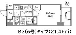 名古屋臨海高速あおなみ線 ささしまライブ駅 徒歩9分の賃貸マンション 2階1Kの間取り