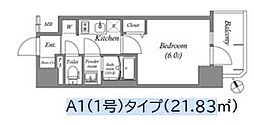 名古屋臨海高速あおなみ線 ささしまライブ駅 徒歩9分の賃貸マンション 9階1Kの間取り