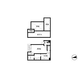 名鉄瀬戸線 森下駅 徒歩8分の賃貸アパート 1階1SKの間取り