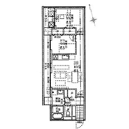 名古屋市営桜通線 丸の内駅 徒歩8分の賃貸マンション 2階2LDKの間取り