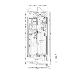 名古屋市営名城線 東別院駅 徒歩5分の賃貸マンション 12階1DKの間取り