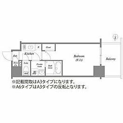 JR中央本線 鶴舞駅 徒歩8分の賃貸マンション 13階1Kの間取り