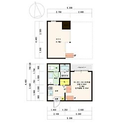 JR中央本線 大曽根駅 徒歩6分の賃貸アパート 1階1SKの間取り
