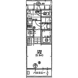 名古屋市営名城線 志賀本通駅 徒歩7分の賃貸アパート 1階1Kの間取り