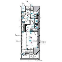 名古屋市営鶴舞線 丸の内駅 徒歩4分の賃貸マンション 4階1Kの間取り